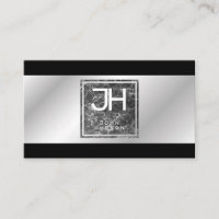 Modernes, elegantes Silber- und Schwarz-Template-G