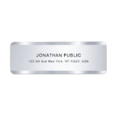 Modernes, elegantes Silver Look Template Beruflich (Vorne)