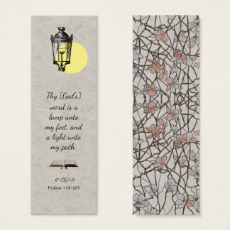 Modernes elegantes Silvery Bible Verse Lesezeichen