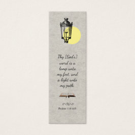 Modernes elegantes Silvery Bible Verse Lesezeichen