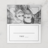 Modernes elegantes, stilvolles Roaring 20er Jahre Platzkarte (Außenseite Aufgefaltet)