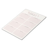 Modernes, elegantes Tearaway Weekly Planer Notepad Notizblock (angewinkelt)