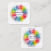 Modernes elegantes Template Beruflich luxuriös Quadratische Visitenkarte (Vorne/Hinten)