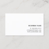 Modernes elegantes Textur Grau Interieur Design Visitenkarte (Rückseite)