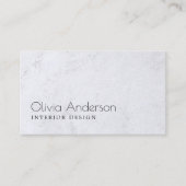 Modernes elegantes Textur Grau Interieur Design Visitenkarte (Vorderseite)