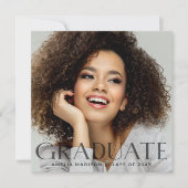 Modernes elegantes, transparentes Foto Ankündigung (Vorderseite)