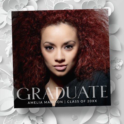 Modernes elegantes, transparentes Foto Ankündigung