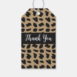 Modernes elegantes, trendy Leopard-Muster Geschenkanhänger