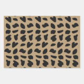 Modernes elegantes, trendy Leopard-Muster Geschenkpapier Set (Vorderseite 2)
