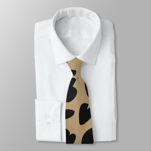 Modernes elegantes, trendy Leopard-Muster Krawatte (Gebunden)