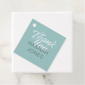 Modernes elegantes türkisfarbenes Mint Green Braut Geschenkanhänger (Beispiel)