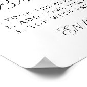 Modernes, elegantes Typografie-Hochzeitssymbol Mim Poster (Ecke)