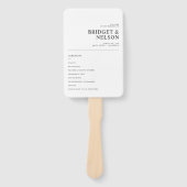 Modernes elegantes Typografie-Programm für einfach Fächer (Vorderseite)