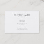 Modernes, elegantes und Berufliches Design Visitenkarte (Vorderseite)