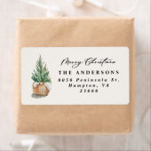 modernes, elegantes und einfaches Winterlabel (Insitu)