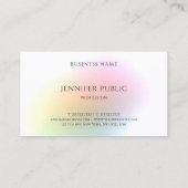 Modernes, elegantes und farbenfrohes Template Beru Visitenkarte (Rückseite)