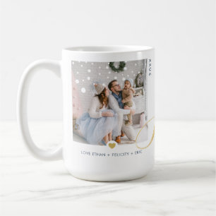 Modernes, elegantes und minimalistisches Gold Joy  Kaffeetasse