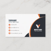 Modernes elegantes Unternehmen Visitenkarte (Vorderseite)