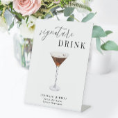 Modernes elegantes Unterwasserfarbengetränk Sockelschild