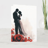 Modernes, elegantes Valentine I Liebe You Couple Karte (Rückseite)