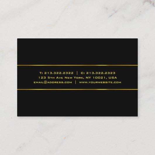 Modernes elegantes visitenkarte (Rückseite)