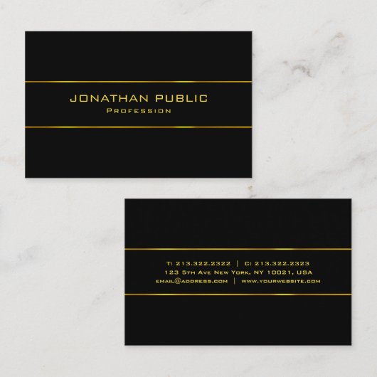 Modernes elegantes visitenkarte (Vorne/Hinten)