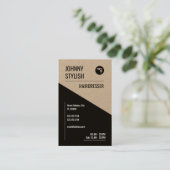 Modernes elegantes visitenkarte (Stehend Vorderseite)