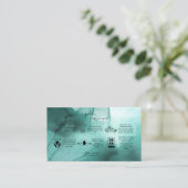 Modernes elegantes Wasserfarben Aquamarin Cupcake Visitenkarte (Stehend Vorderseite)