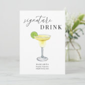 Modernes elegantes Wasserfarbenzeichen Trinkzeiche (Stehend Vorderseite)