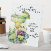 Modernes elegantes Wasserfarbenzeichen Trinkzeiche Sockelschild (In Situ)