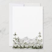 Modernes Elegantes Watercolor Abenteuer Einladung (Rückseite)