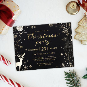 Modernes Elegantes Weihnachtsfest Party Feierliche Postkarte
