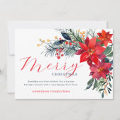 Modernes Elegantes Weihnachtsgeschäft Feiertagskarte (Vorderseite)