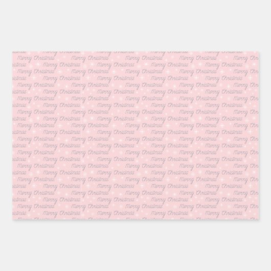 Modernes elegantes Weihnachtsgeschmacksmuster Geschenkpapier Set (Vorderseite 3)