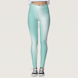 Modernes elegantes, weißes Design Leggings