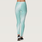 Modernes, elegantes, weißes Design Leggings (Rückseite)