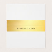 Modernes elegantes, weißes, geflochtenes Template Visitenkarten (Außenseite Aufgefaltet)