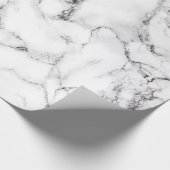 modernes, elegantes weißes Marmorgestein Geschenkpapier (Ecke)