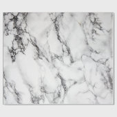 modernes, elegantes weißes Marmorgestein Geschenkpapier (Flach)