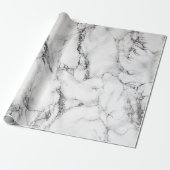 modernes, elegantes weißes Marmorgestein Geschenkpapier (Ungerollt)