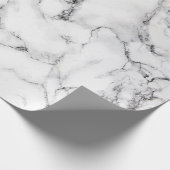 modernes, elegantes weißes Marmorgestein Geschenkpapier (Ecke)