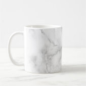 modernes, elegantes weißes und schwarzes Marmor Kaffeetasse (Links)