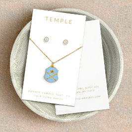 Modernes elegantes White Ering Necklace Display