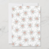 Modernes, elegantes Wintergrün Weihnachten Party Einladung (Rückseite)