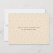 Modernes Eleganz-Champagne-Brautparty Einladung (Rückseite)