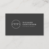 MODERNES ELEKTRIZISCHES LOGO AUF DK GRAU II VISITENKARTE (Vorderseite)