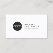 MODERNES ELEKTRIZISCHES LOGO AUF WEISS II VISITENKARTE (Vorderseite)