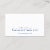 MODERNES ELEKTRIZISCHES LOGO-LIGHTBULB AUF BLAU VISITENKARTE (Rückseite)