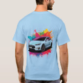 Modernes Elektroauto T-Shirt (Rückseite)