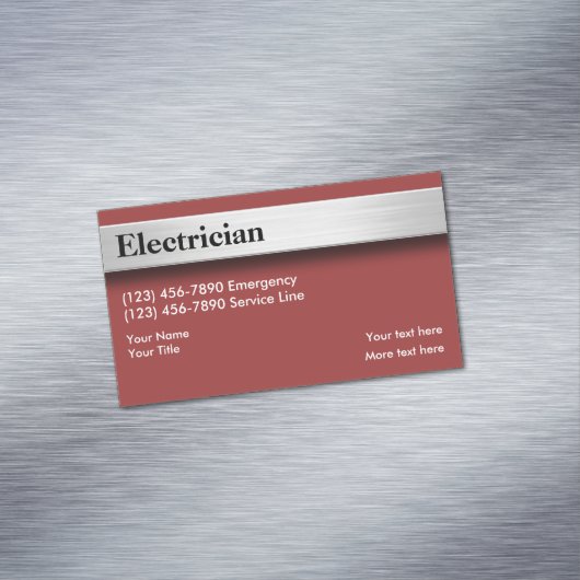 Modernes Elektrodesign Magnetische Visitenkarte (Beispiel)